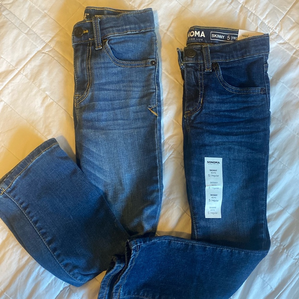 New! Size 5 Boys straight leg jeans
